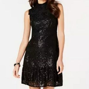 Julia Jordan black sequin dress